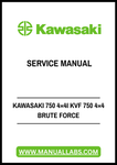 Unlock the full potential of your Kawasaki 750 4x4I KVF 750 4x4 Brute Force with our comprehensive service manual in PDF format. This essential guide is designed to provide you with detailed instructions, diagrams, and troubleshooting tips to keep your ATV running smoothly and efficiently.
