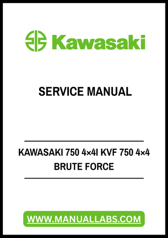 Unlock the full potential of your Kawasaki 750 4x4I KVF 750 4x4 Brute Force with our comprehensive service manual in PDF format. This essential guide is designed to provide you with detailed instructions, diagrams, and troubleshooting tips to keep your ATV running smoothly and efficiently.