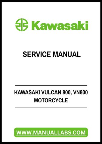Unlock the full potential of your Kawasaki Vulcan 800 with our comprehensive VN800 Motorcycle Service Manual. This PDF file is your ultimate guide to maintaining and repairing your motorcycle, ensuring it runs smoothly and efficiently for years to come.