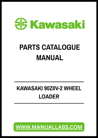 Unlock the full potential of your Kawasaki 90ZIIV-2 Wheel Loader with our comprehensive Parts Catalogue Manual. This PDF file is an essential resource for anyone looking to maintain, repair, or upgrade their equipment, ensuring you have all the information you need at your fingertips.