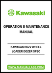 Unlock the full potential of your Kawasaki 95ZV Wheel Loader with our comprehensive Operation & Maintenance Manual, available in a convenient PDF format. This essential guide provides detailed specifications, operational procedures, and maintenance tips to ensure your equipment runs smoothly and efficiently.