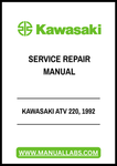 Unlock the full potential of your 1992 Kawasaki ATV 220 with our comprehensive Service Repair Manual in PDF format. This essential guide is designed to provide you with detailed instructions, diagrams, and troubleshooting tips to keep your ATV running smoothly and efficiently. Whether you're a seasoned mechanic or a DIY enthusiast, this manual is your go-to resource for maintenance and repairs.