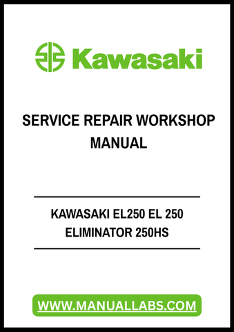 Unlock the full potential of your Kawasaki EL250 Eliminator with our comprehensive Service Repair Workshop Manual. This PDF file is meticulously designed to provide you with detailed instructions, diagrams, and troubleshooting tips, ensuring that you can maintain and repair your motorcycle with confidence.