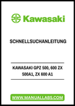 Discover the ultimate resource for Kawasaki enthusiasts with the KAWASAKI GPZ 500, 600 ZX 500A1, ZX 600 A1 Quick Reference Guide. This comprehensive PDF file is designed to provide you with essential information at your fingertips, ensuring you have everything you need to maintain and optimize your motorcycle performance.