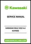 Unlock the full potential of your Kawasaki Mule 4010 4x4 KAF950G with our comprehensive service manual, available in a convenient PDF format. This essential guide provides detailed instructions and diagrams, ensuring you have everything you need for maintenance and repairs at your fingertips.