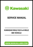 Unlock the full potential of your Kawasaki Mule 610 4x4 with our comprehensive Vehicle Service Manual in PDF format. This essential guide is designed to provide you with detailed instructions and insights, ensuring that you can maintain and repair your vehicle with confidence.