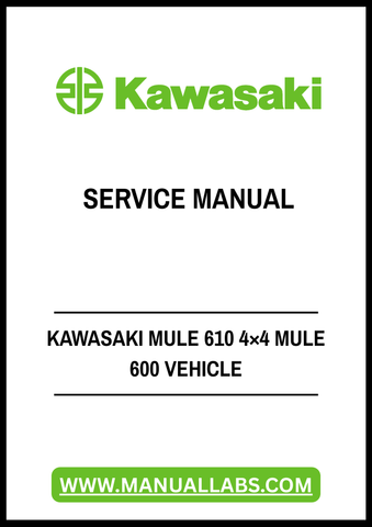 Unlock the full potential of your Kawasaki Mule 610 4x4 with our comprehensive Vehicle Service Manual in PDF format. This essential guide is designed to provide you with detailed instructions and insights, ensuring that you can maintain and repair your vehicle with confidence.