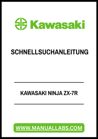 Unlock the full potential of your Kawasaki Ninja ZX-7R with our comprehensive Schnell-Suchanleitung PDF file. This essential guide is designed to provide you with quick access to vital information, ensuring you can maximize your riding experience and maintain your motorcycle with ease.