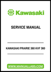 Unlock the full potential of your Kawasaki Prairie 360 KVF 360 with our comprehensive service manual, available in a convenient PDF format. This essential guide is designed to provide you with detailed instructions and insights, ensuring that you can maintain and repair your ATV with confidence.