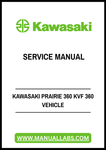 Unlock the full potential of your Kawasaki Prairie 360 KVF 360 with our comprehensive Vehicle Service Manual in PDF format. This essential guide is designed to provide you with detailed instructions and insights, ensuring that you can maintain and repair your vehicle with confidence.