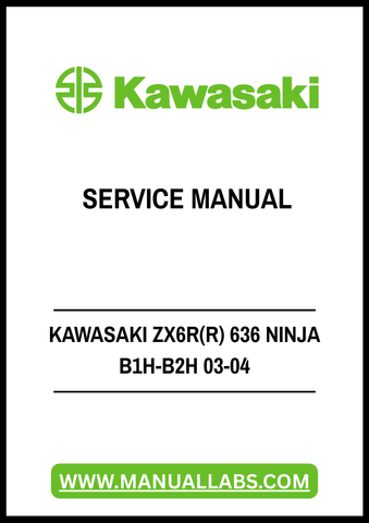 Unlock the full potential of your Kawasaki ZX6R 636 Ninja B1H-B2H (03-04) with our comprehensive service manual in PDF format. This essential guide is designed to provide you with detailed instructions and insights, ensuring that you can maintain and repair your motorcycle with confidence.