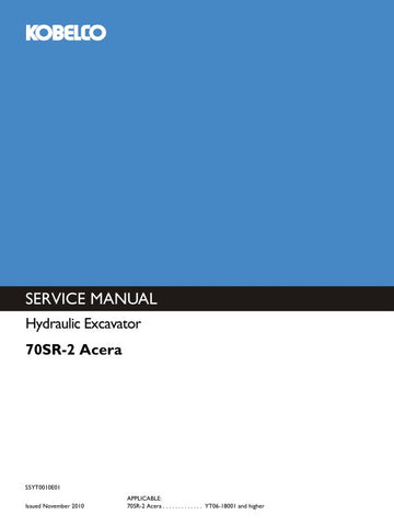 
With clear illustrations and step-by-step instructions, this service manual simplifies complex procedures, making it easy for both seasoned professionals and newcomers to follow. Whether you need to perform routine maintenance or tackle more intricate repairs, this manual equips you with the knowledge to keep your excavator running smoothly and efficiently.