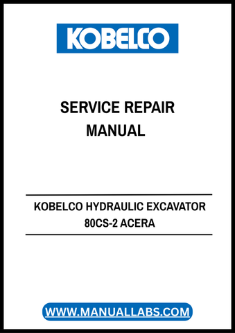  Unlock the full potential of your KOBELCO 80CS-2 ACERA Hydraulic Excavator with the comprehensive Service Repair Manual (S5LF0012E01) in PDF format. This essential guide provides detailed insights into maintenance, troubleshooting, and repair procedures, ensuring your machine operates at peak performance.