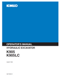 Discover the KOBELCO Hydraulic Excavator K905 and K905LC Operator Manual. Access essential guidelines for efficient operation and maintenance of your equipment.