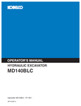 Explore the comprehensive operator manual for the KOBELCO MD140BLC (II) Hydraulic Excavator. Ensure efficient use and maintenance with expert insights.