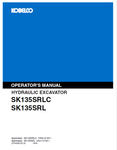 Discover the comprehensive operator manual for KOBELCO Hydraulic Excavator SK135SRLC and SK135SRL (II). Enhance your operational efficiency today.