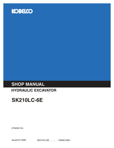 Featuring clear diagrams, step-by-step instructions, and essential specifications, this service manual ensures that you can perform repairs and maintenance with confidence. Whether you're addressing routine checks or complex issues, the manual equips you with the knowledge needed to keep your excavator running smoothly and efficiently.