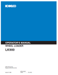 Discover the KOBELCO Wheel Loader LK900 Operator Manual. Access essential guidelines and tips for efficient operation and maintenance of your equipment.