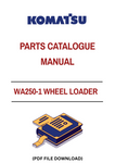 Discover the essential KOMATSU WA250-1 Wheel Loader Parts Catalog Manual, designed specifically for models SN 10001 and up. This comprehensive PDF file serves as a vital resource for operators and mechanics alike, providing detailed diagrams and part numbers to streamline your maintenance and repair processes.