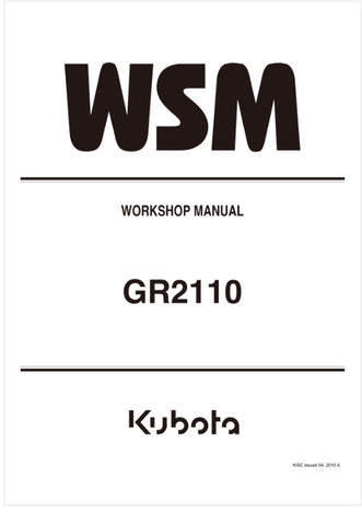 Unlock the full potential of your KUBOTA GR2110 tractor with the comprehensive Workshop Manual (9Y111-01050) in PDF format. This essential guide provides detailed instructions, diagrams, and specifications to help you maintain and repair your tractor efficiently.