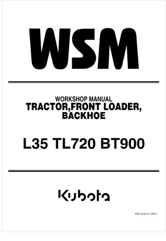 Unlock the full potential of your KUBOTA L35, TL720, and BT900 with the comprehensive workshop manual (part number 97897-11642) available in a convenient PDF format. This essential guide provides detailed instructions, diagrams, and specifications to help you maintain and repair your equipment with confidence.