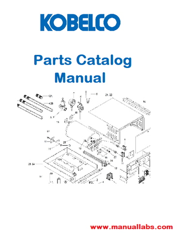 Kobelco K Series Excavator Parts Catalog Manual - PDF File Download - Manual labs