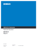 Kobelco SK350-9 T4 Excavator Service Manual YC12U2400- PDF File Download