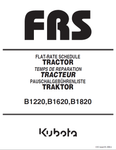 Kubota B1220, B1620, B1820 Tractor Flat-Rate Schedule Parts Manual - PDF File Download