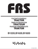 Kubota B1220, B1620, B1820 Tractor Flat-Rate Schedule Parts Manual - PDF File Download