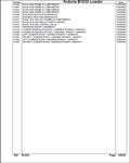 Kubota B1630 Loader Parts Catalogue Manual - PDF