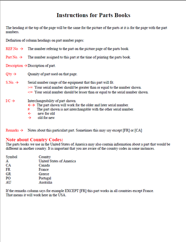 Kubota B1630 Loader Parts Catalogue Manual - PDF File Download
