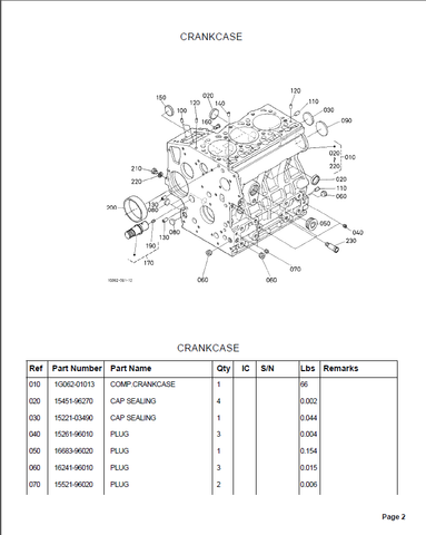 Kubota B26 Tractor Parts Catalogue Manual - PDF File Download