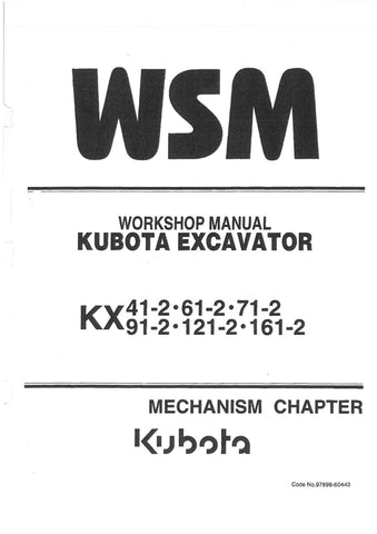 Kubota KX121-2 Service & Workshop Manual - PDF File Download