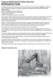 TIGERCAT 870 FELLER BUNCHER USER MANUAL