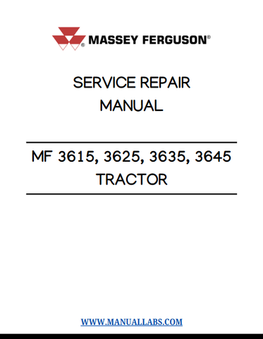 MASSEY FERGUSON 3615, 3625, 3635, 3645 WORKSHOP SERVICE REPAIR MANUAL