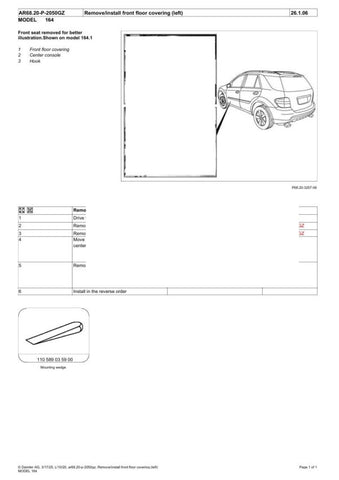 Unlock the full potential of your Mercedes-Benz W164 with our comprehensive service manual, covering models up to 2020 in a convenient PDF format. This essential guide provides detailed instructions, diagrams, and troubleshooting tips to help you maintain and repair your vehicle with confidence. Whether you're a seasoned mechanic or a DIY enthusiast, this manual is your go-to resource for ensuring your Mercedes runs smoothly and efficiently. Don't miss out on the opportunity to enhance your automotive