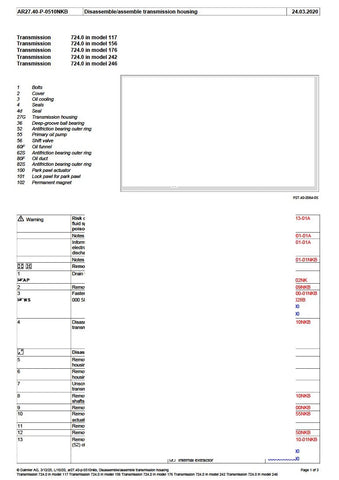 Unlock the full potential of your Mercedes with the comprehensive Mercedes 724 Transmission Service Manual, covering models up to 2020. This easy-to-navigate PDF file is packed with essential information, including detailed diagrams, troubleshooting tips, and step-by-step maintenance procedures, ensuring you can keep your vehicle running smoothly. Whether you're a seasoned mechanic or a DIY enthusiast, this manual is an invaluable resource that empowers you to perform transmission services with confidence 
