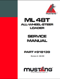ML48T - Mustang All Wheel Steer Loader Service Repair Manual 918139 - PDF File Download