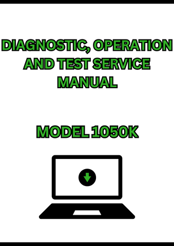 MODEL 1050K CRAWLER DOZER DIAGNOSTIC, OPERATION AND TEST SERVICE MANUAL - PDF