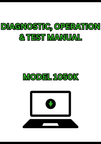 MODEL 1050K CRAWLER DOZER DIAGNOSTIC, OPERATION & TEST MANUAL - PDF