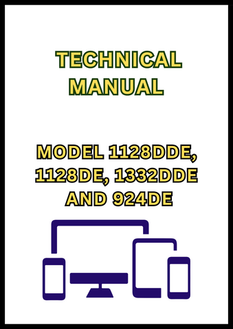 MODEL 1128DDE, 1128DE, 1332DDE AND 924DE SNOWBLOWER TECHNICAL MANUAL - PDF