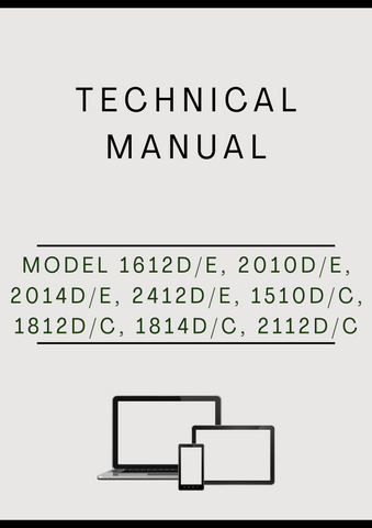 MODEL 1612D/E, 2010D/E, 2014D/E, 2412D/E, 1510D/C, 1812D/C, 1814D/C, 2112D/C SCRAPER COMPONENT TECHNICAL MANUAL - PDF