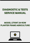 MODEL 1770NT 24-ROW PLANTER FRAME DIAGNOSTIC & TESTS SERVICE MANUAL - PDF