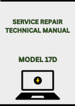 MODEL 17D COMPACT EXCAVATOR SERVICE REPAIR TECHNICAL MANUAL - PDF