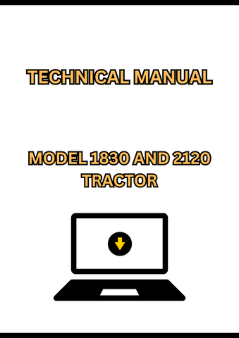 MODEL 1830 AND 2120 TRACTOR TECHNICAL MANUAL - PDF