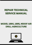MODEL 1890, 1895, N500F AIR DRILL REPAIR TECHNICAL SERVICE MANUAL - PDF