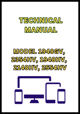 MODEL 1948GV, 2354HV, 1948HV, 2148HV, 2554HV YARD AND GARDEN TRACTOR TECHNICAL MANUAL - PDF