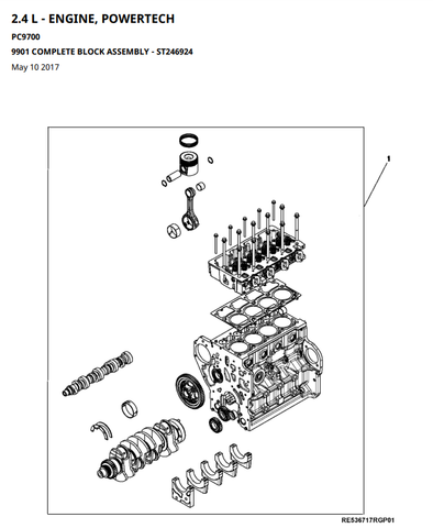 MODEL 2.4 L - ENGINE, POWERTECH PARTS MANUAL