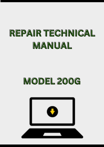 MODEL 200G EXCAVATOR REPAIR TECHNICAL MANUAL - PDF