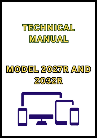 MODEL 2027R AND 2032R COMPACT UTILITY TRACTOR TECHNICAL MANUAL - PDF